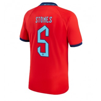 England John Stones #5 Bortatröja VM 2022 Korta ärmar